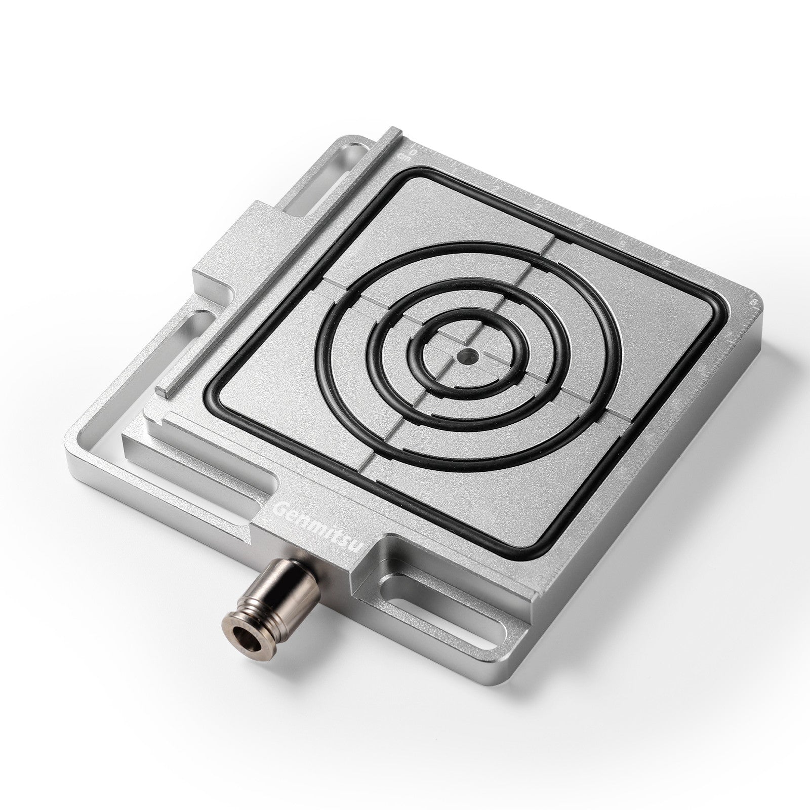 Vacuum Clamp Pod, Aluminum CNC Hold Down Kit for Woodworking, Metal, Acrylic, High-Precision CNC Router Accessory for Milling Project, Size 4.7" x 4"