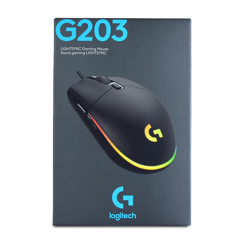 Logitech G203 Lightsync RGB Gaming Mouse - Black