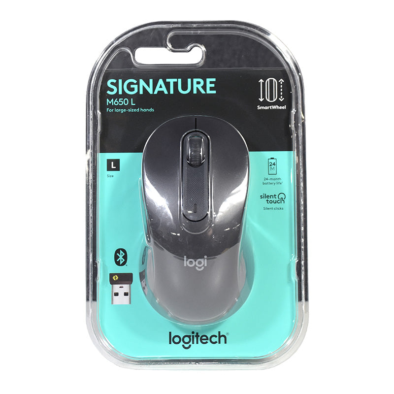Logitech Signature M650 L Wireless Mouse - Graphite