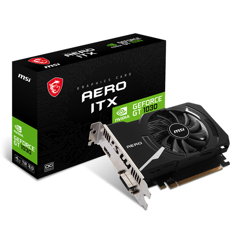 MSI GeForce GT 1030 Aero ITX OC 4G Graphics Card