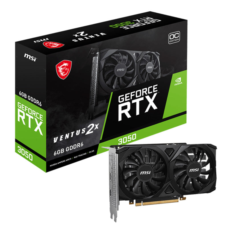 MSI GeForce RTX 3050 VENTUS 2X 6G OC Graphics Card