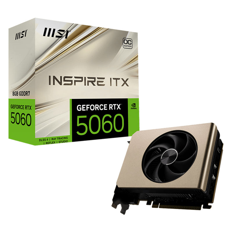 MSI GeForce RTX 5060 8G Inspire ITX OC Graphics Card