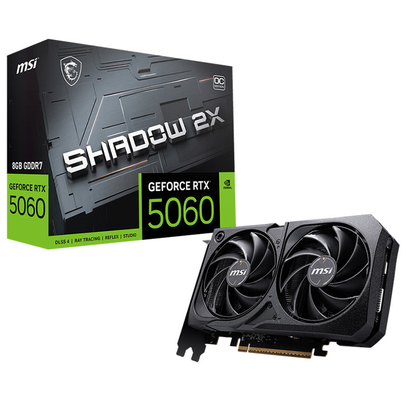 MSI GeForce RTX 5060 8G Shadow 2X OC Graphics Card
