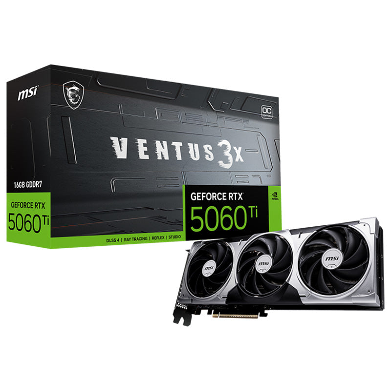 MSI GeForce RTX 5060 Ti 16G Ventus 3X OC Graphics Card