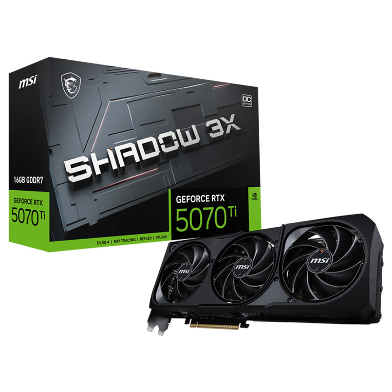 MSI GeForce RTX 5070 Ti 16G Shadow 3X OC Graphics Card
