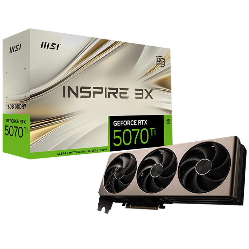 MSI GeForce RTX 5070 Ti Inspire 3X OC 16G Graphics Card