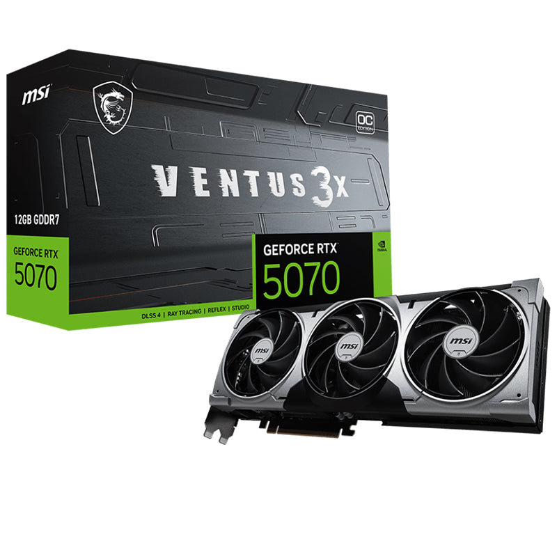 MSI GeForce RTX 5070 VENTUS 3X OC 12G Graphics Card