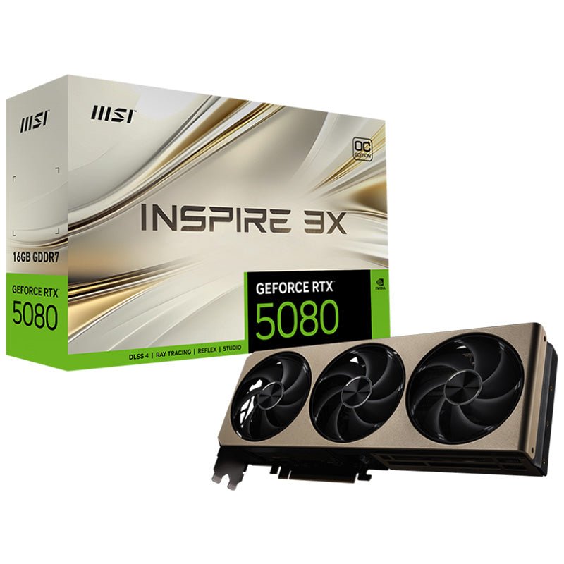 MSI GeForce RTX 5080 16G Inspire 3X OC Graphics Card