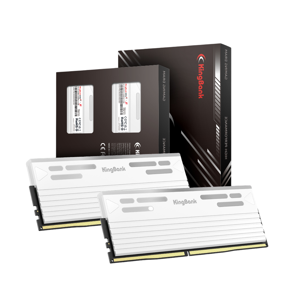 Kingbank KFRW DDR5 6000MHz 32GB UDIMM A Hynix CL26 White RGB