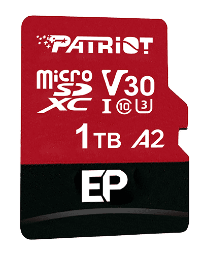 PATRIOT MEMORY EP Series 1TB microSDXC U3 V30 CL10 A2 4K Video Supporting