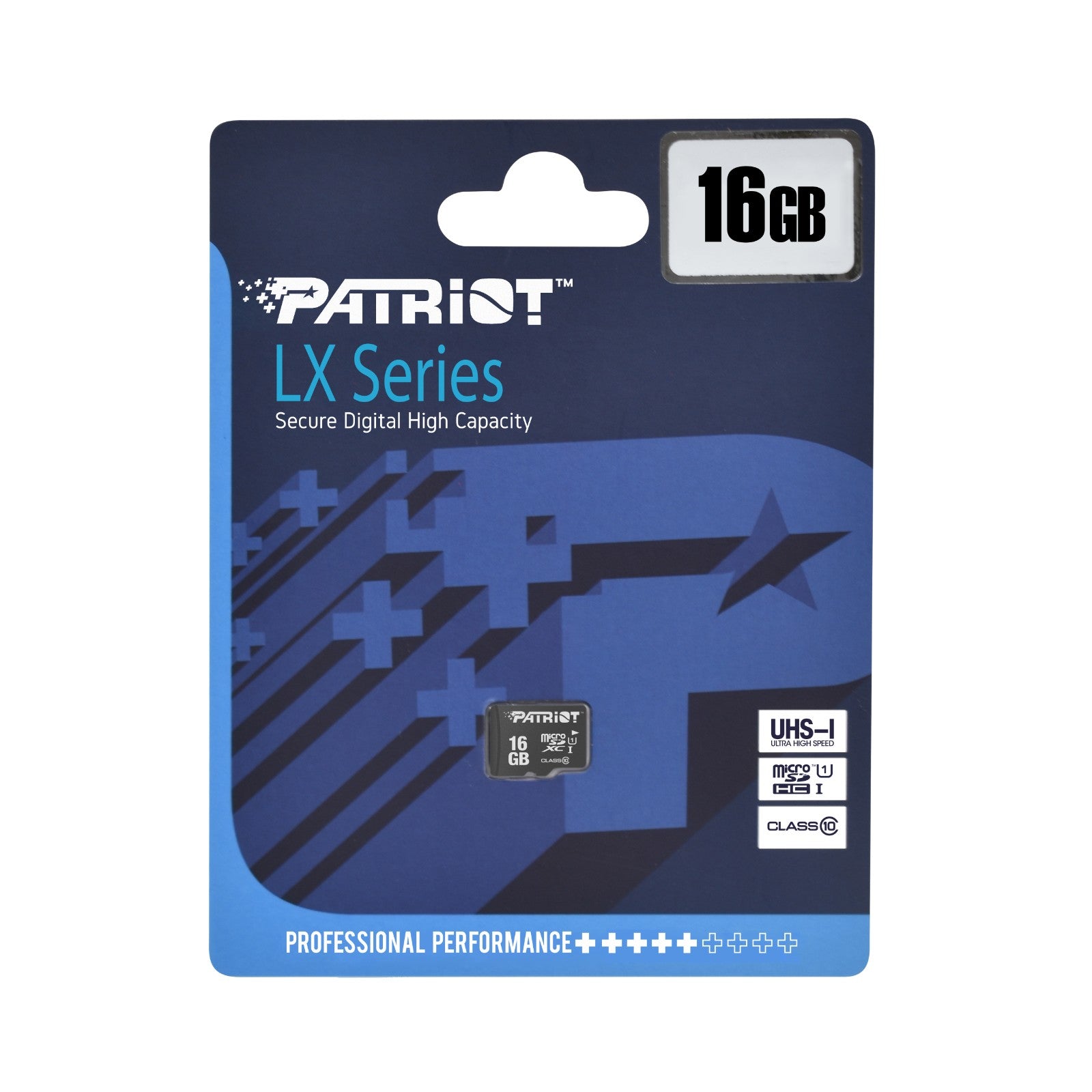 PATRIOT MEMORY 16GB LX Series UHS-I microSDHC Memory Card