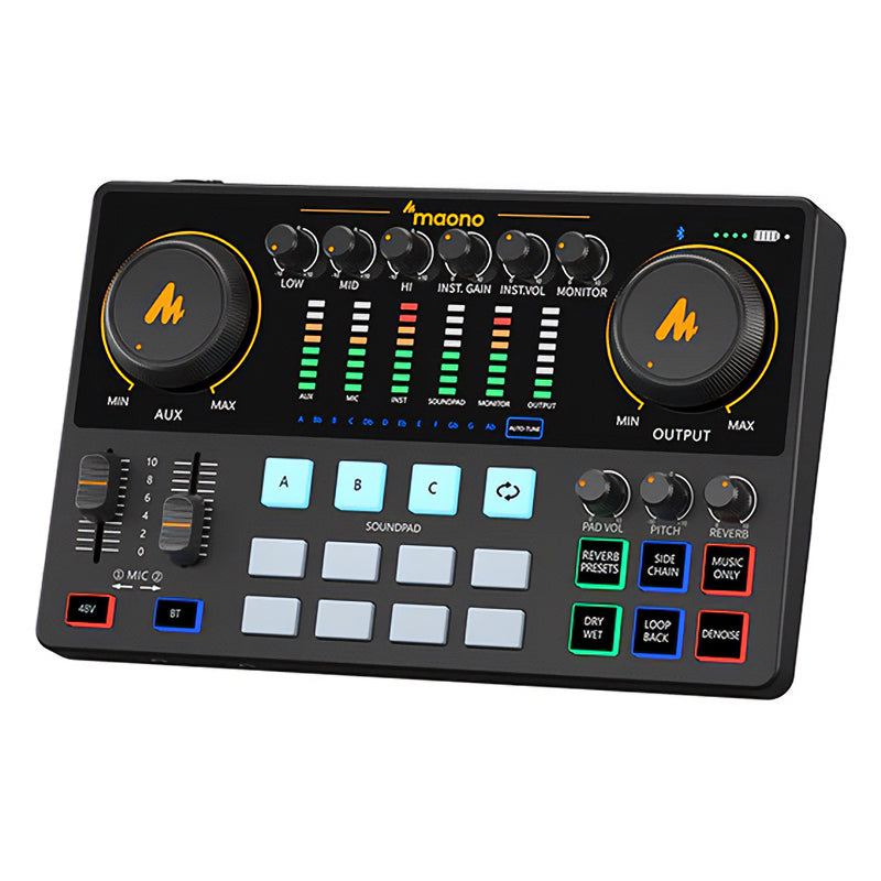 Maono Caster AME2 Audio Interface and Podcast Equipment