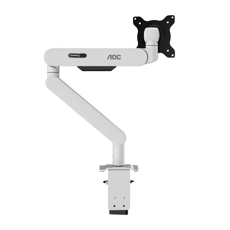 AOC 17in - 40in Single Monitor Desk Arm - White
