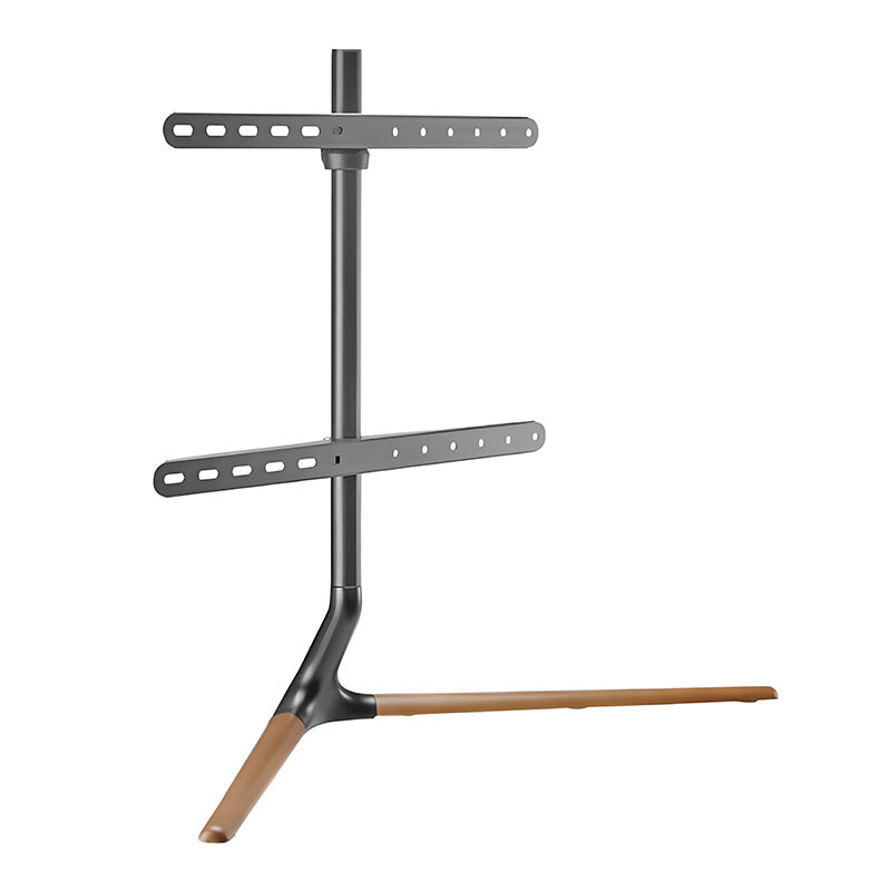 Brateck Modern Linear Tabletop TV Stand For 49in-70in TVs - Matte Black & Walnut