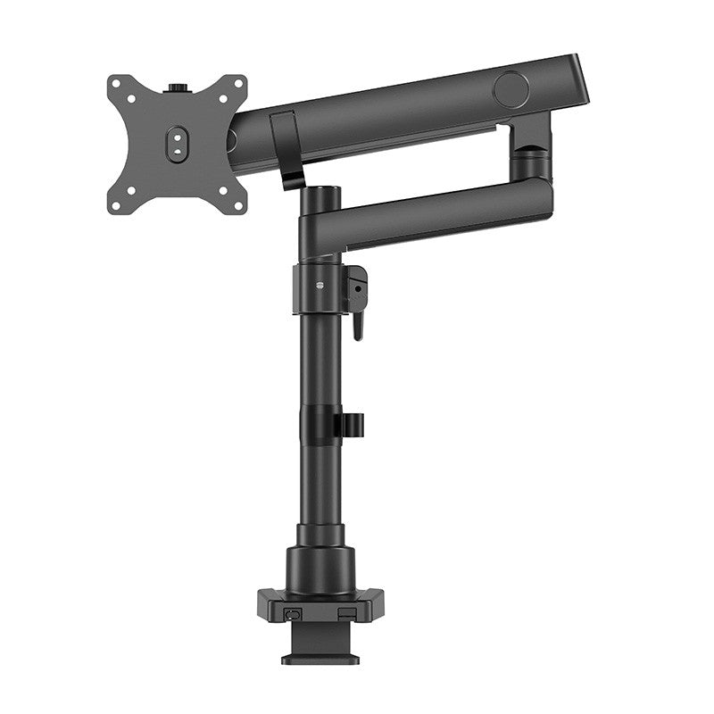Infinity Single Screen Pole-Mounted Heavy-Duty Mechanical Spring Monitor Arm support 17in-40in up to 12kg - Black