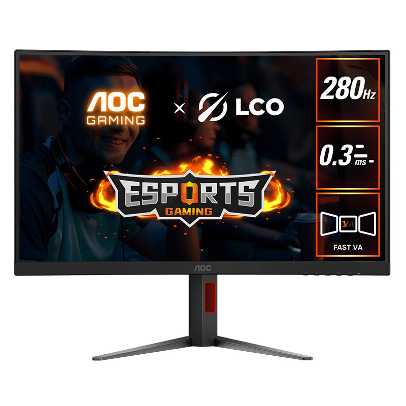 AOC 27in FHD HDR VA 280Hz Adaptive Sync Curved Gaming Monitor