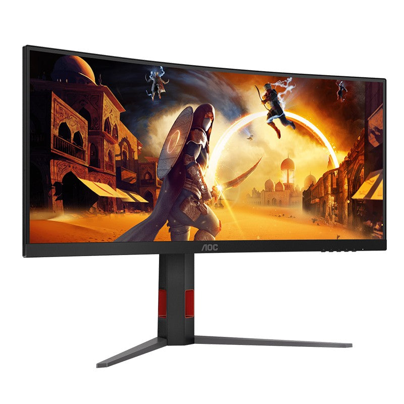 AOC 34in WQHD 180Hz Fast VA Adaptive Sync Curved Gaming Monitor