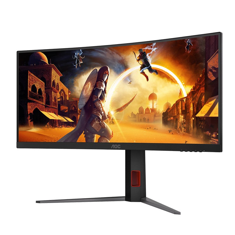 AOC 34in WQHD 180Hz Fast VA Adaptive Sync Curved Gaming Monitor