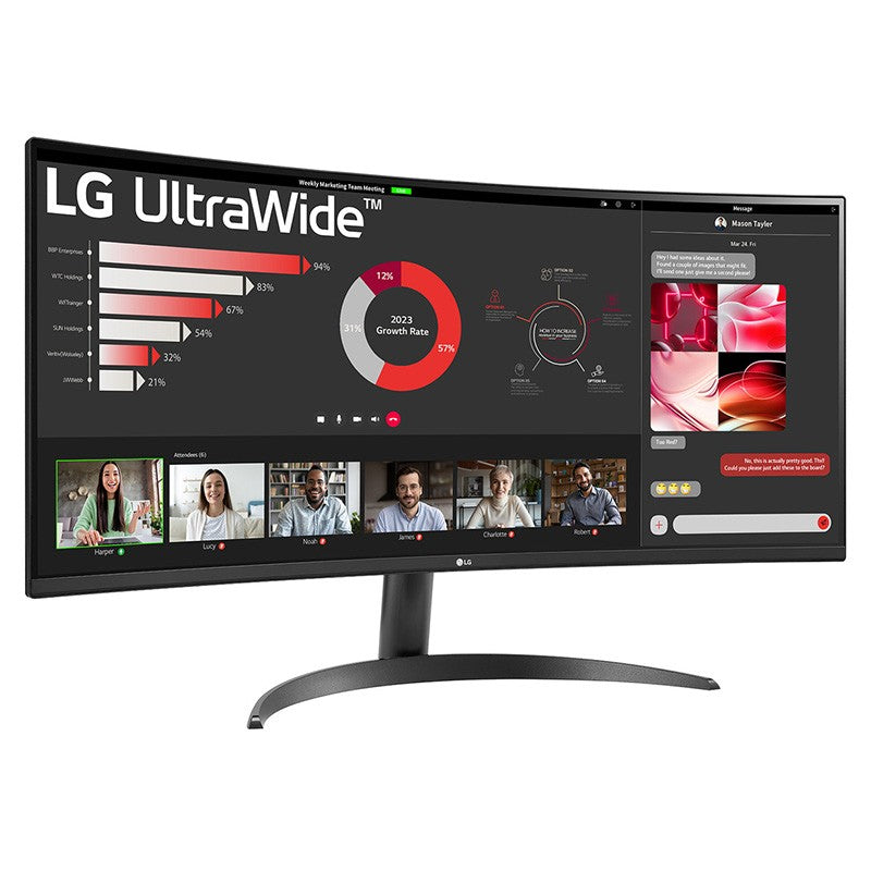 LG UltraWide 34in QHD 100Hz VA Curved Monitor