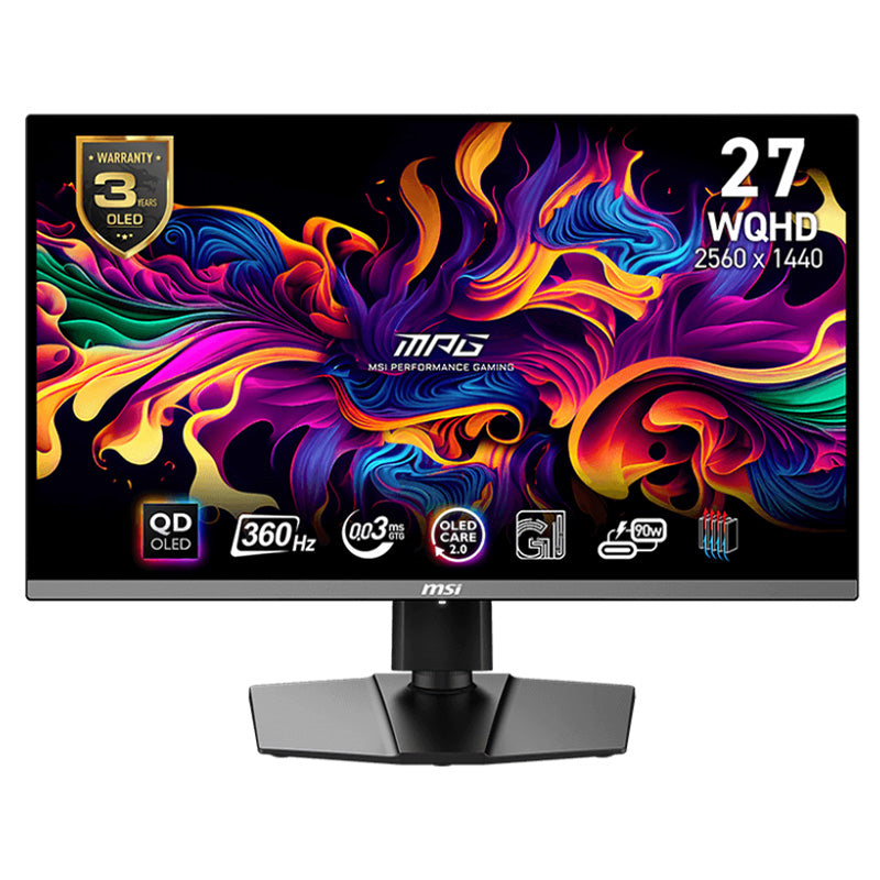 MSI 27in WQHD QD-OLED 360Hz Adaptive Sync Flat Gaming Monitor
