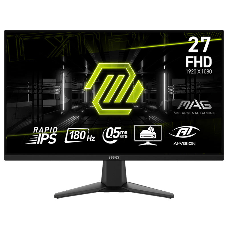 MSI MAG 27in FHD Rapid IPS 180Hz Adaptive-Sync Gaming Monitor