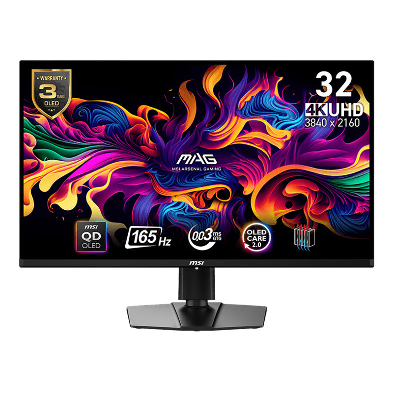 MSI MAG 321UP 31.5in 4K UHD QD-OLED 165Hz Adaptive-Sync Gaming Monitor