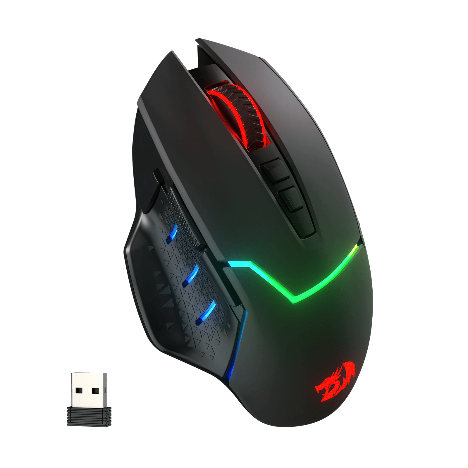 Redragon M690 PRO Wireless Gaming Mouse, 8000 DPI Wired/Wireless Gamer Mouse w/Rapid Fire Key, 8 Macro Buttons, Ergonomic Design for PC/Mac/Laptop