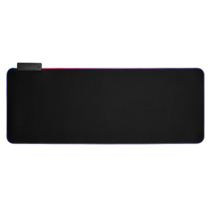 Brateck RGB Black Gaming Mouse Pad with 4-Port USB Hub
