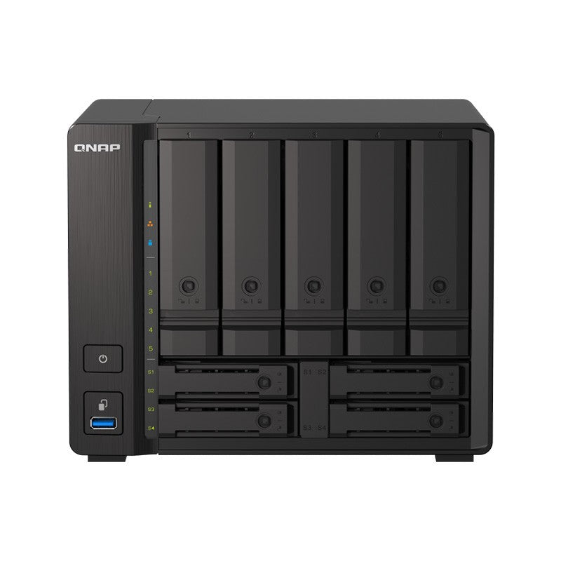 QNAP TS-H973AX-32G Desktop 9-Bay AMD Ryzen CPU 32GB RAM Diskless NAS