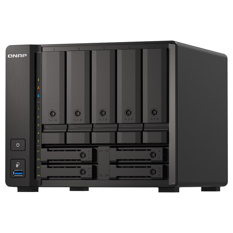 QNAP TS-H973AX-32G Desktop 9-Bay AMD Ryzen CPU 32GB RAM Diskless NAS