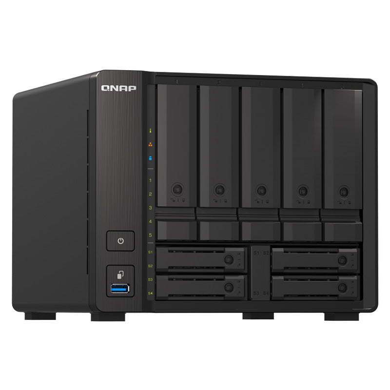 QNAP TS-H973AX-32G Desktop 9-Bay AMD Ryzen CPU 32GB RAM Diskless NAS