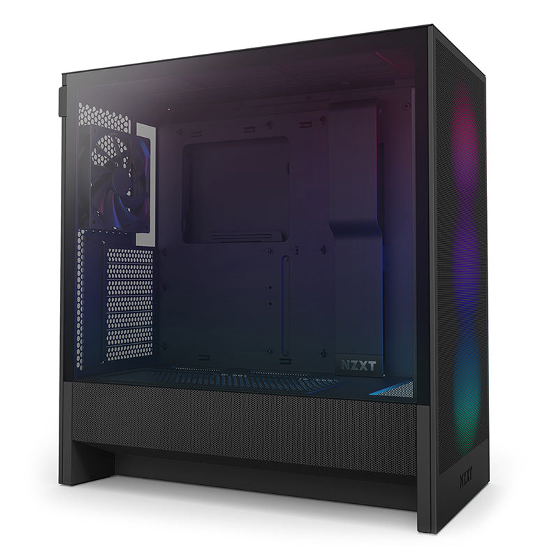 NZXT H5 Flow RGB Compact ATX Mid-Tower Airflow Case with RGB Fans