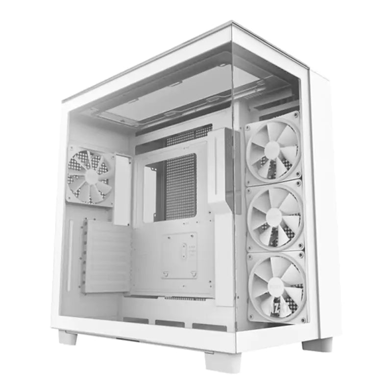 NZXT H9 Elite Edition Tempered Glass Mid-Tower ATX Case - White