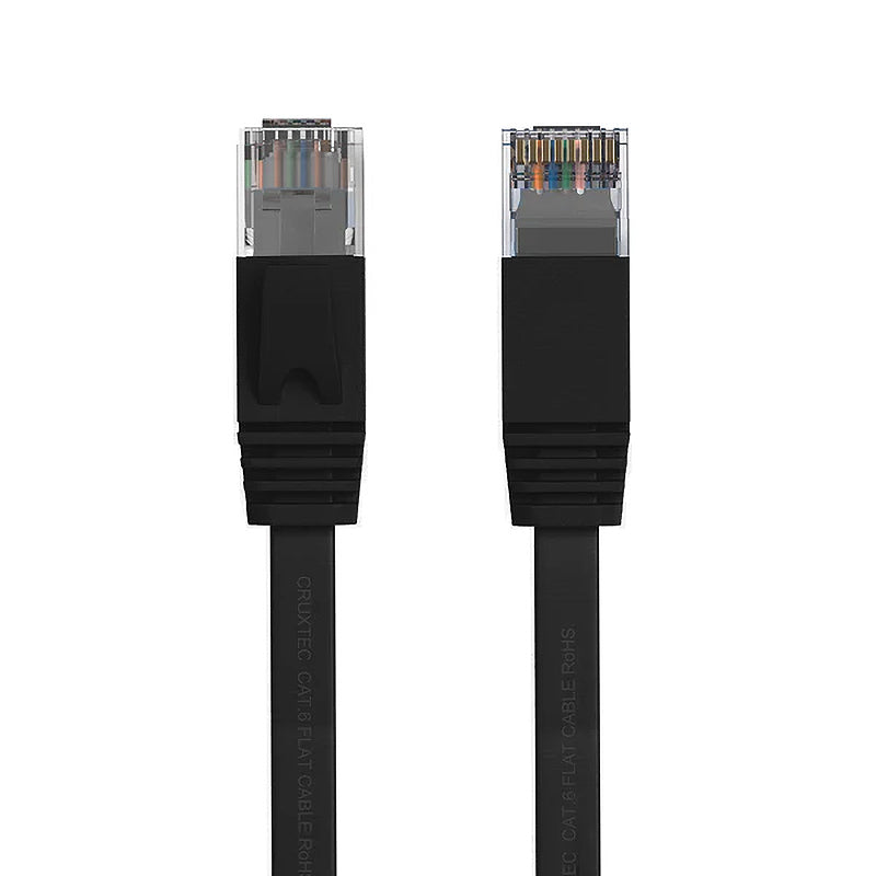 Cruxtec CAT6 UTP Flat Ethernet Cable 3m - Black