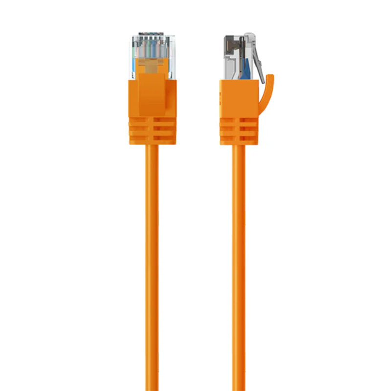 Cruxtec Ultra-Thin CAT6A UTP Ethernet Cable 3m - Orange