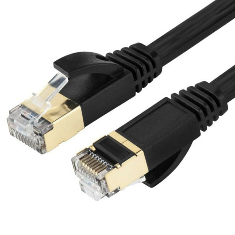 Idealink CAT 7 RJ45 Ethernet Round S/FTP Patch Cable 1m - Black