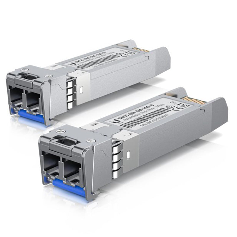 Ubiquiti UFiber SFP+ Single-Mode Fiber Module 10 Gbps 10km Distance - 2 Pack