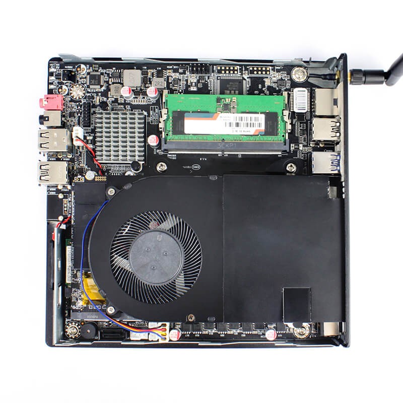 Gamemax Mini PC PN61-W6 'Barbone Chassis+H610MB+D80 Cooler+ADP150W Adaptor/Intel M2 AX210 Wifi 6G+BT5.3 w/o CPU/DDR/SSD