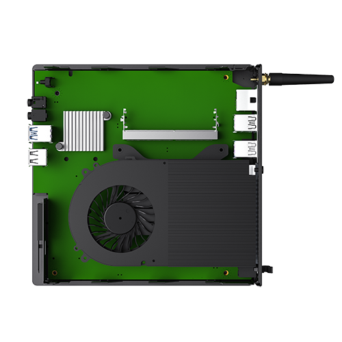 Gamemax Mini PC PN61-W6 'Barbone Chassis+H610MB+D80 Cooler+ADP150W Adaptor/Intel M2 AX210 Wifi 6G+BT5.3 w/o CPU/DDR/SSD