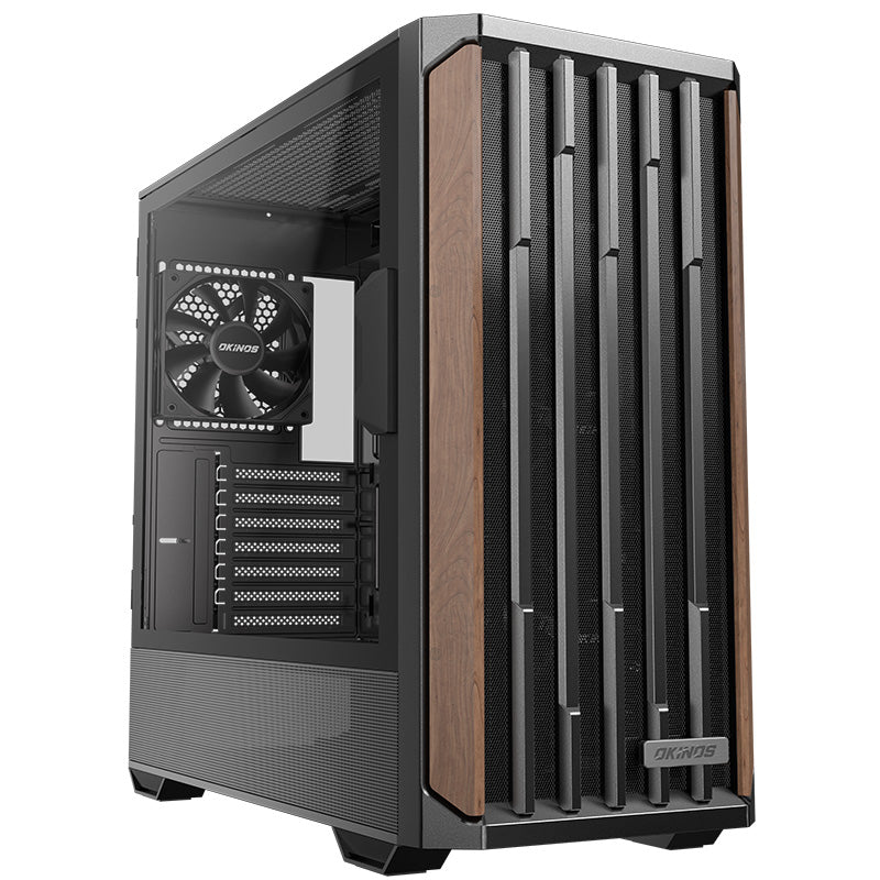 Okinos Cypress P7 Genuine Walnut Wood Mid Tower ATX Case