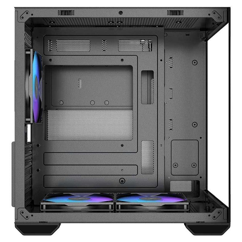 Okinos Mirage 4 TG ARGB Mini-Tower mATX Case - Black