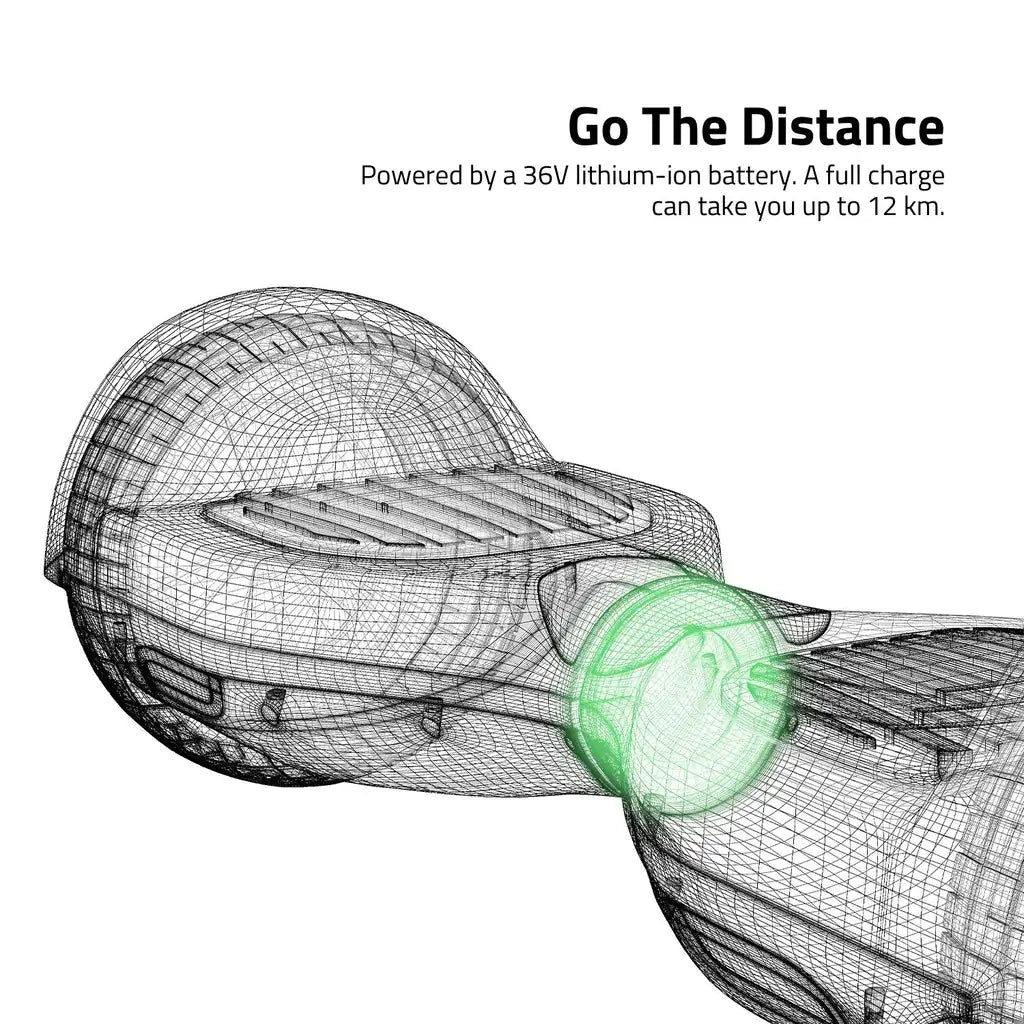 Funado Smart-S RG1 Hoverboard Bluetooth Speaker Self Balancing Scooter White