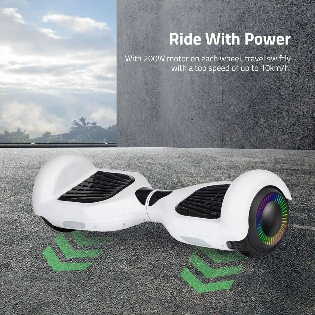 Funado Smart-S RG1 Hoverboard Bluetooth Speaker Self Balancing Scooter White