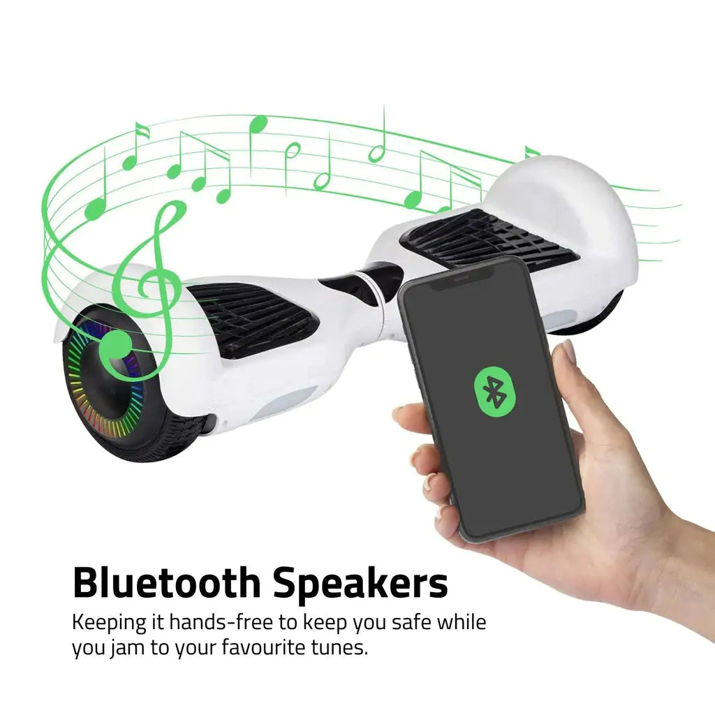 Funado Smart-S RG1 Hoverboard Bluetooth Speaker Self Balancing Scooter White