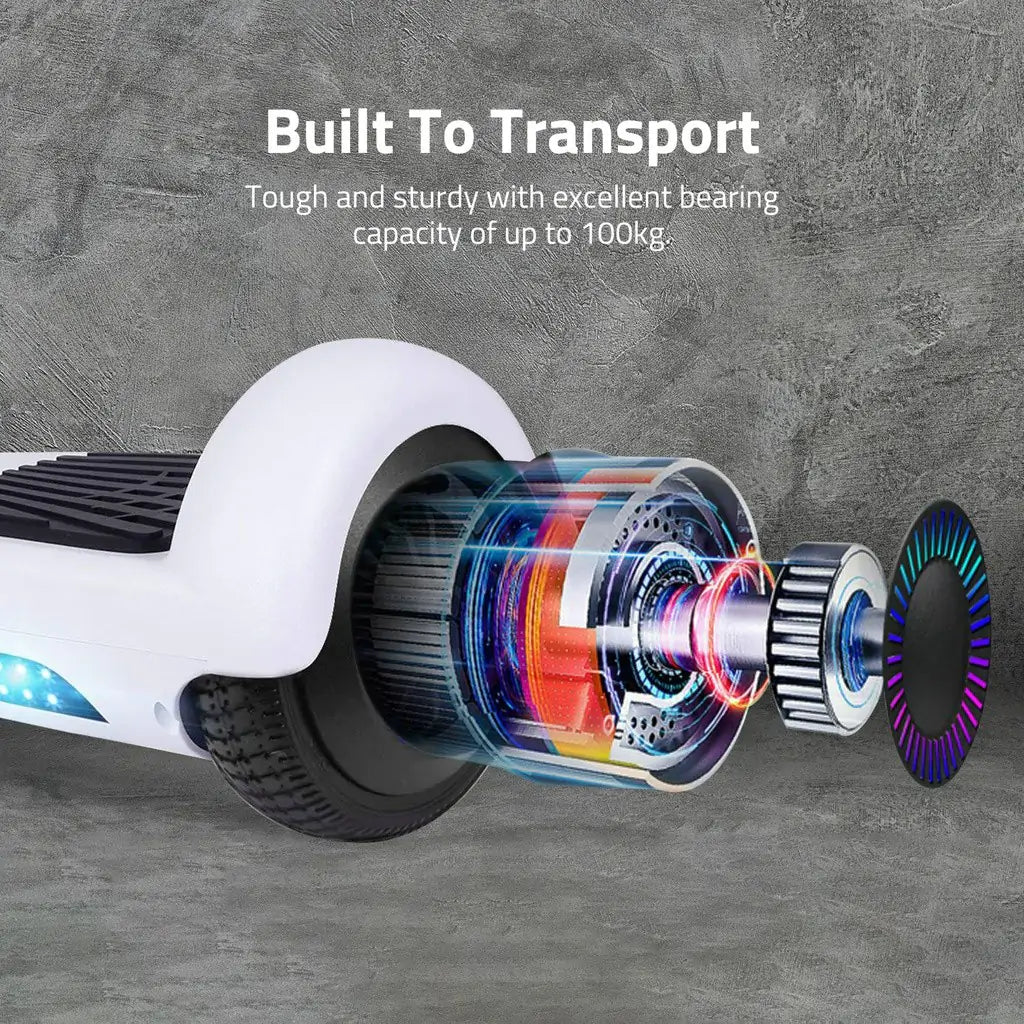 Funado Smart-S RG1 Hoverboard Bluetooth Speaker Self Balancing Scooter White