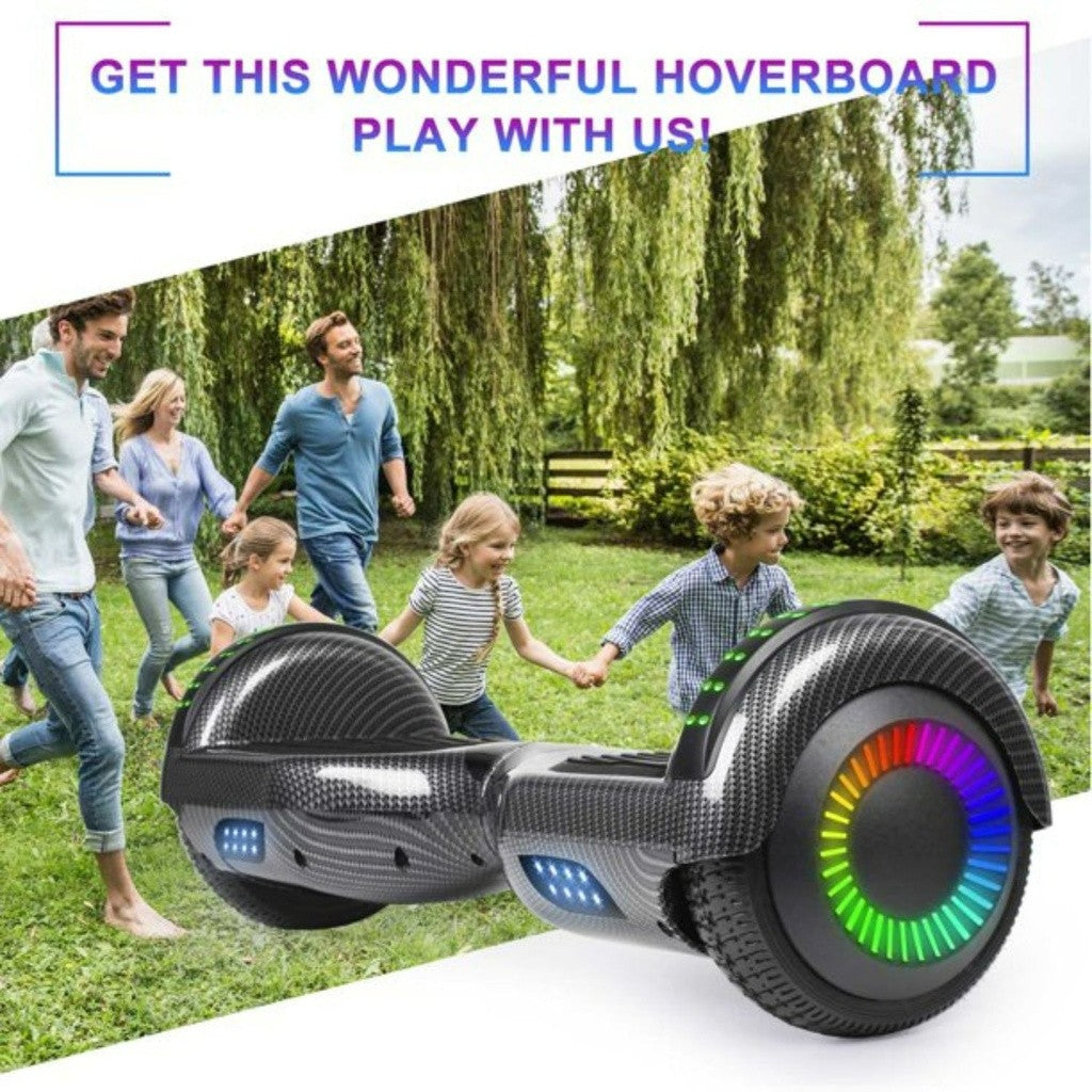 Funado Smart-S W1 Hoverboard Bluetooth Speaker Self Balancing Scooter Carbon Fiber