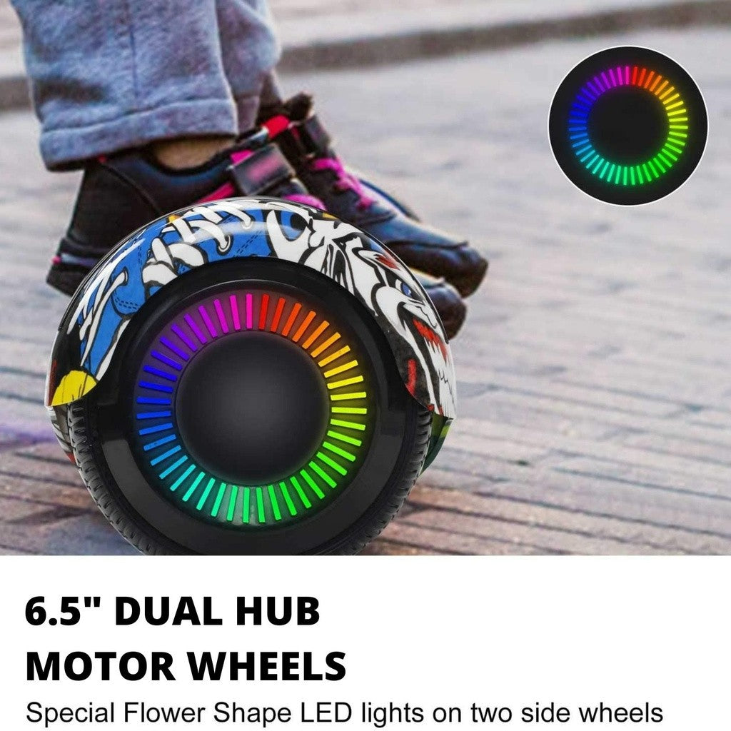 Funado Smart-S W1 Hoverboard Bluetooth Speaker Self Balancing Scooter Hip-Hop Graffiti