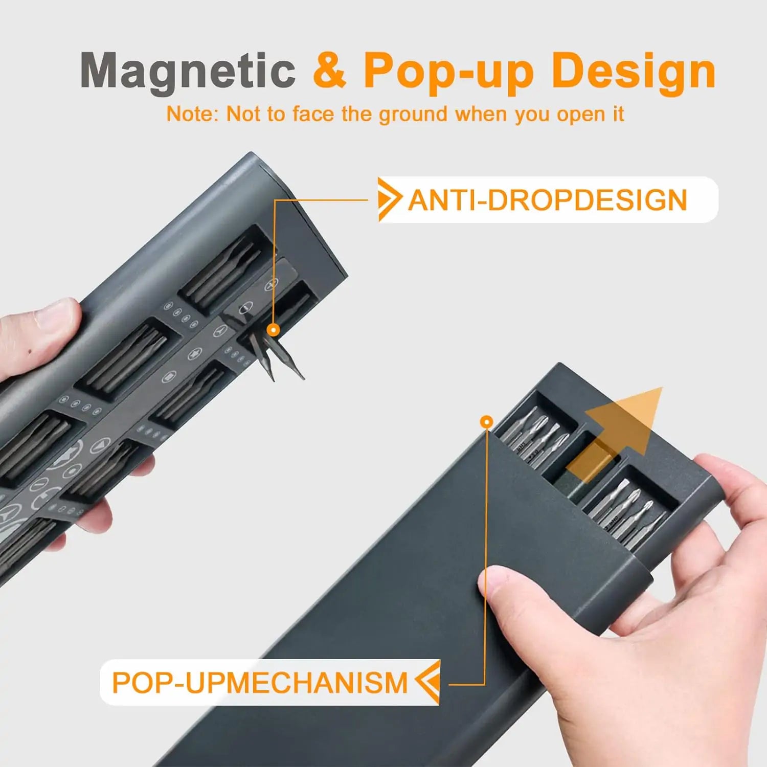 66 in 1 Home Rechargeable Electric Screwdriver Set with LED Lights for Electronics Glasses Watch Phone,Power Magnetic Electric Screwdriver Drill