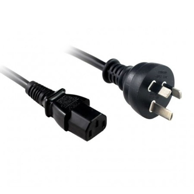 Equites 3 Pin Male AC to Female IEC-C13 Power Cable - SAA Approved 1.2m