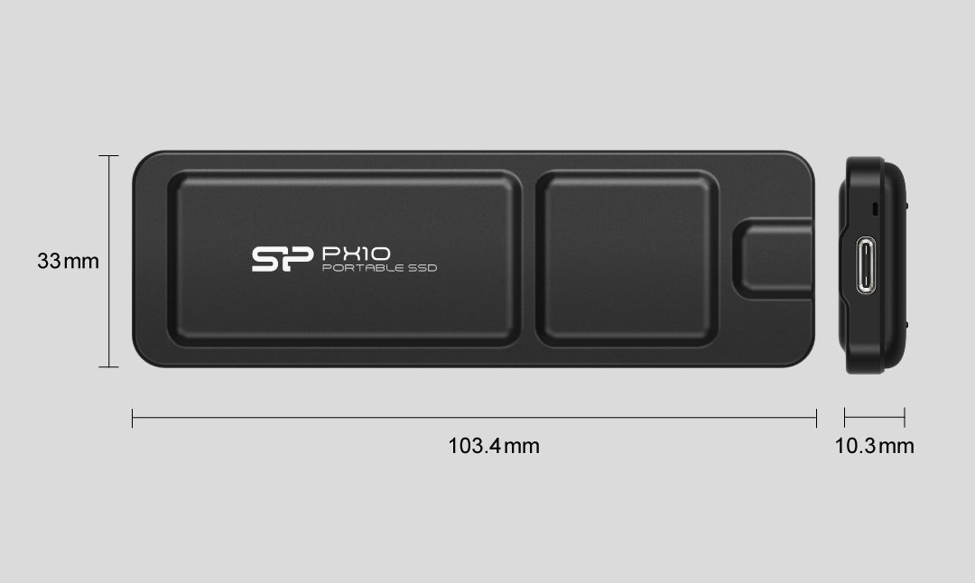 Silicon Power PX10 2TB USB 3.2 Gen 2 External Portable SSD - Pink,